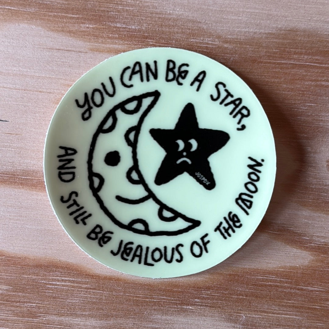 2.5” Glow-in-the-dark Jealous Star Sticker