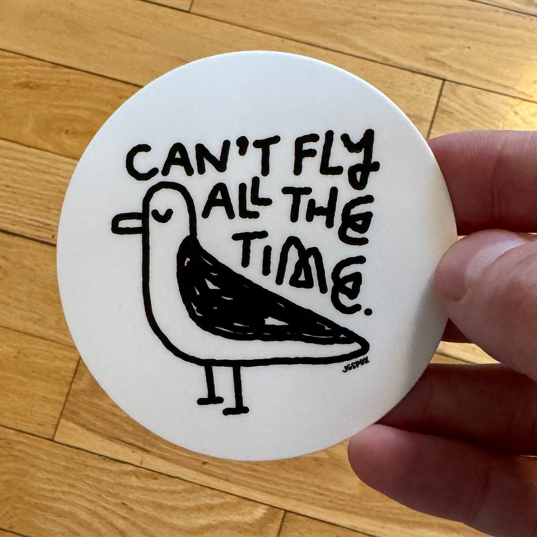 Can’t Fly All The Time 3” Vinyl Sticker