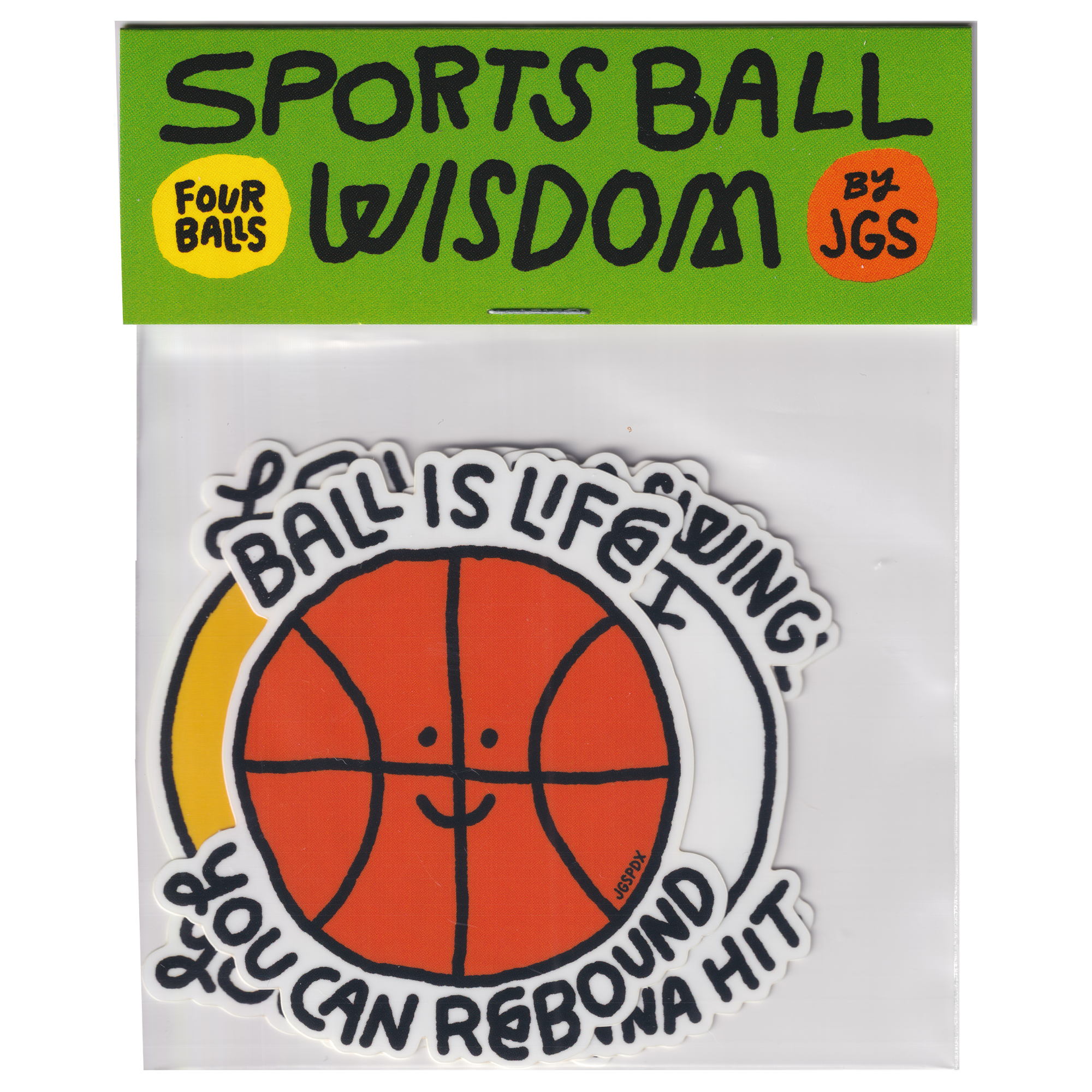 Sports Ball Wisdom Sticker Pack