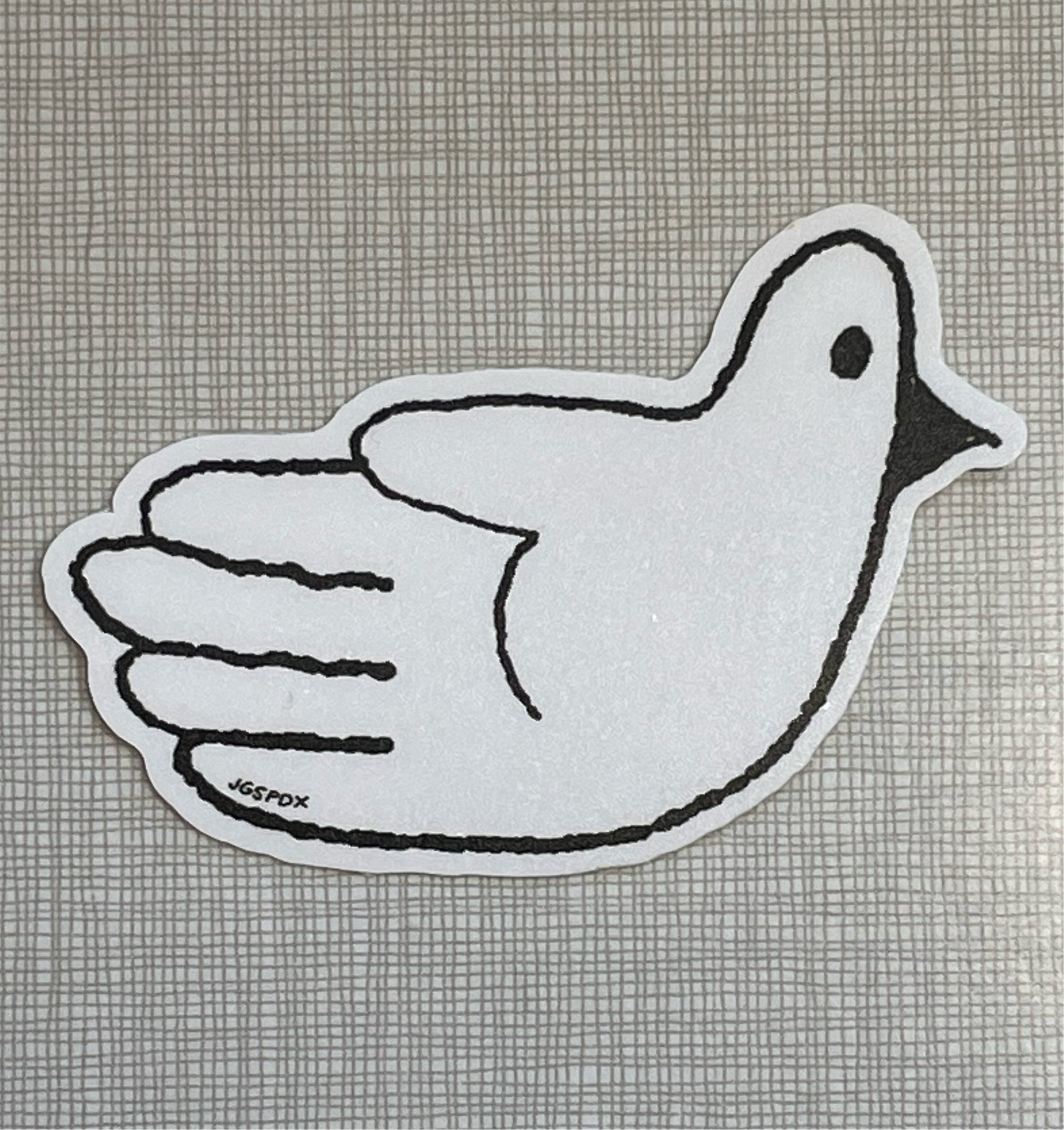 Bird in the Hand Sticker